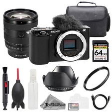 Sony ZV-E10 Black Body Sony FE 20-70mm f/4 G Lens 64GB UV Filter- Basic Kit