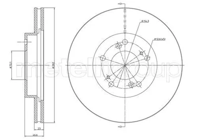 2x Disque de frein ventilé 23-0503C METELLI pour HONDA ACURA - Photo 1/4