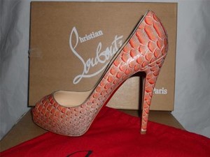 louboutin python pumps