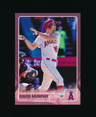 2015 Topps Update #US185 DAVID MURPHY Mothers Day Pink #46/50 Los Angeles Angels