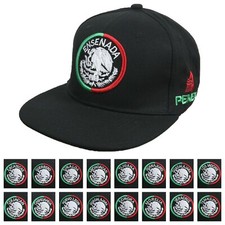 MEXICO Baseball Cap Flat Bill Snapback Michoacan Guerrero Jalisco Cotton Caps