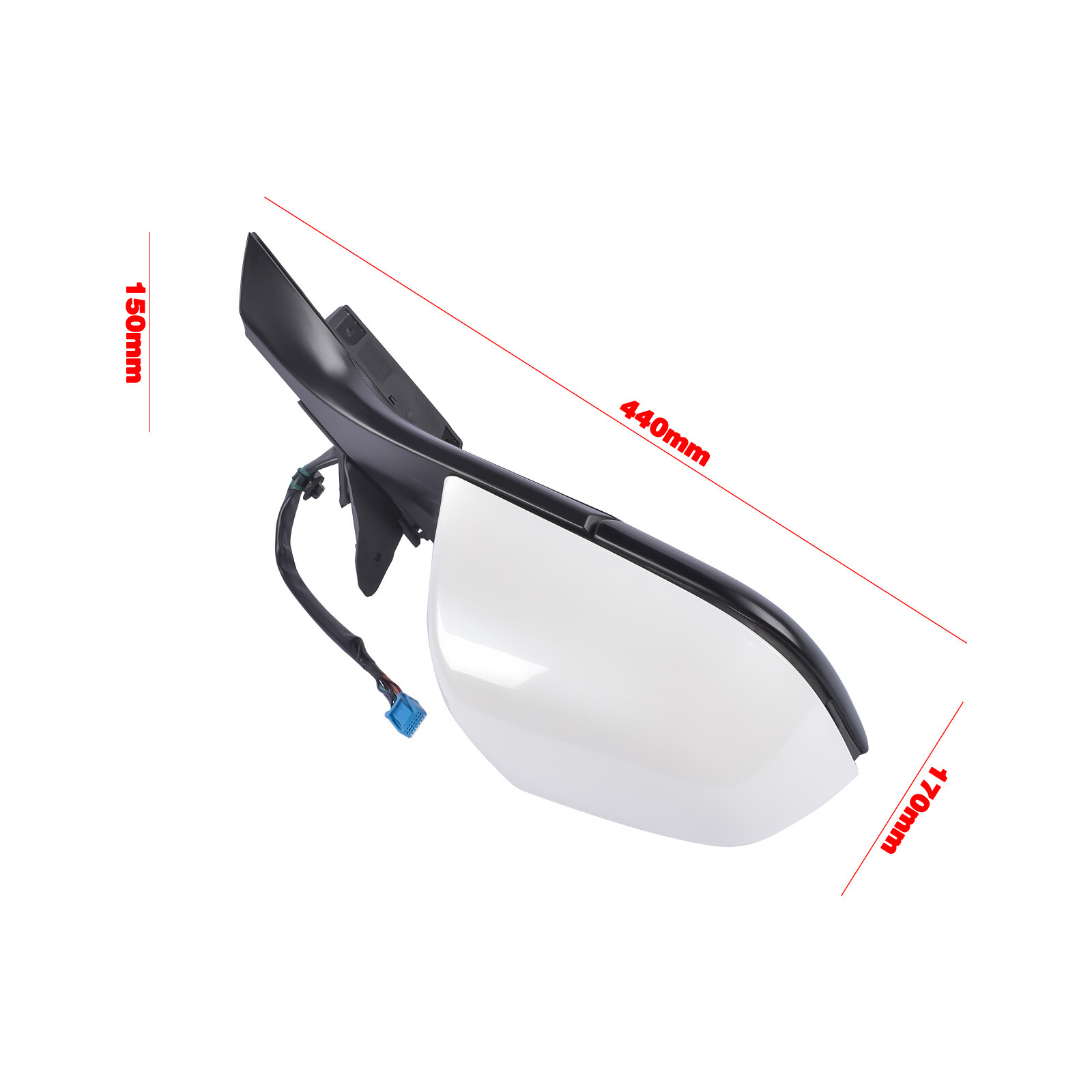 Right Passenger Side Mirror White For Tesla Model 3 2017-2023 EV/BEV BATTERY EV