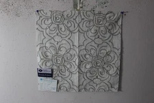 Duralee, John Robshaw, Tabriz, Embroidered Novelty, 17" W X 17" L, Color Grey