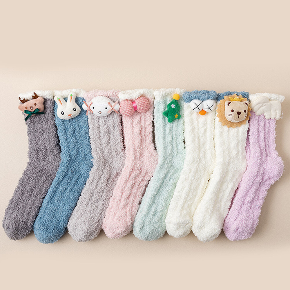 APL Calze da letto soffici per donna invernali calde pantofole da soggiorno ▽