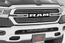 Rough Country Dodge Dual 6in LED Grille Kit Chrome Series 19-22 for RAM 1500