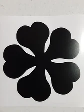 5 Leaf Black Clover Sticker Vinyl Decal Great for Windows/Laptop Waterproof!