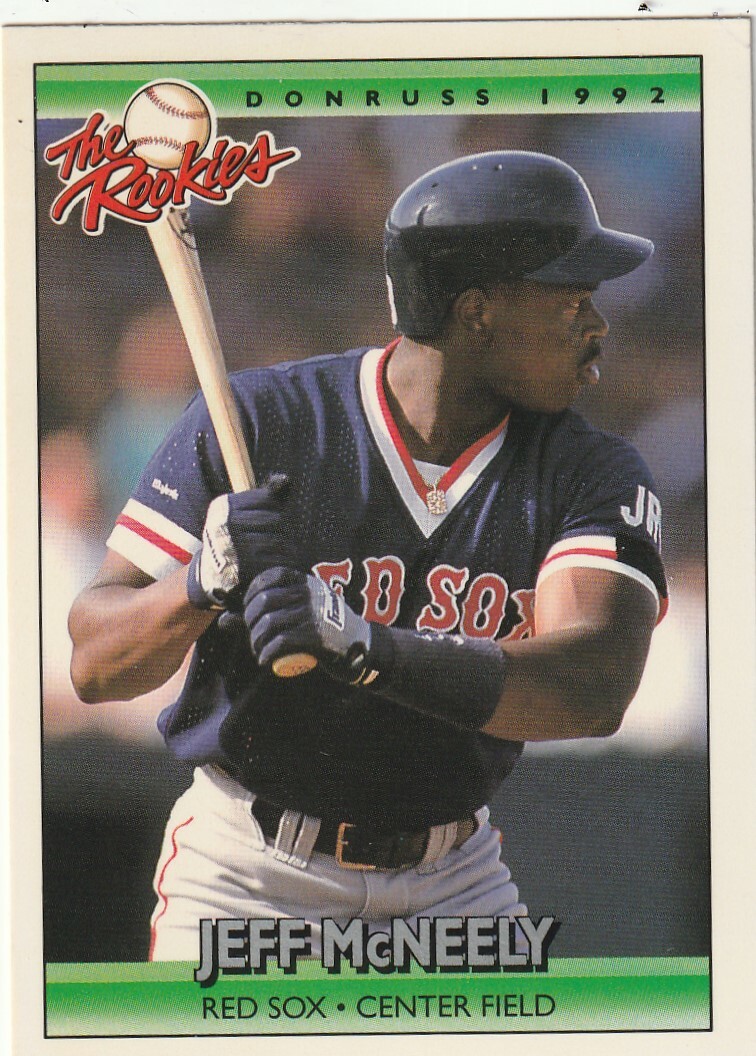FREE SHIPPING-MINT-1992 Donruss The Rookies Jeff McNeely #75 RED SOX