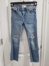 Abercrombie Kids Skinny Jeans Slim 11 12 Patchwork