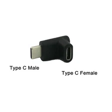Type C USB 3.1 Male to Female Extension Charging Sync Data Down/UP Angle Adapter