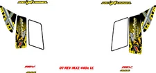SKI DOO SNOWMOBILE WRAP REV  MXZ 440 X LC, 06 FACTORY REPO SIDES ONLY DECAL KIT