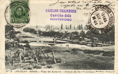 PC CPA URUGUAY, MINAS, PASO DEL ESTANCO, VINTAGE POSTCARD (b8146)