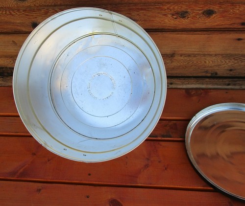 Vintage Large 1997 Campbell's Condensed Soup Tin Bucket handles 11 1/4" x 12" - Picture 7 of 12