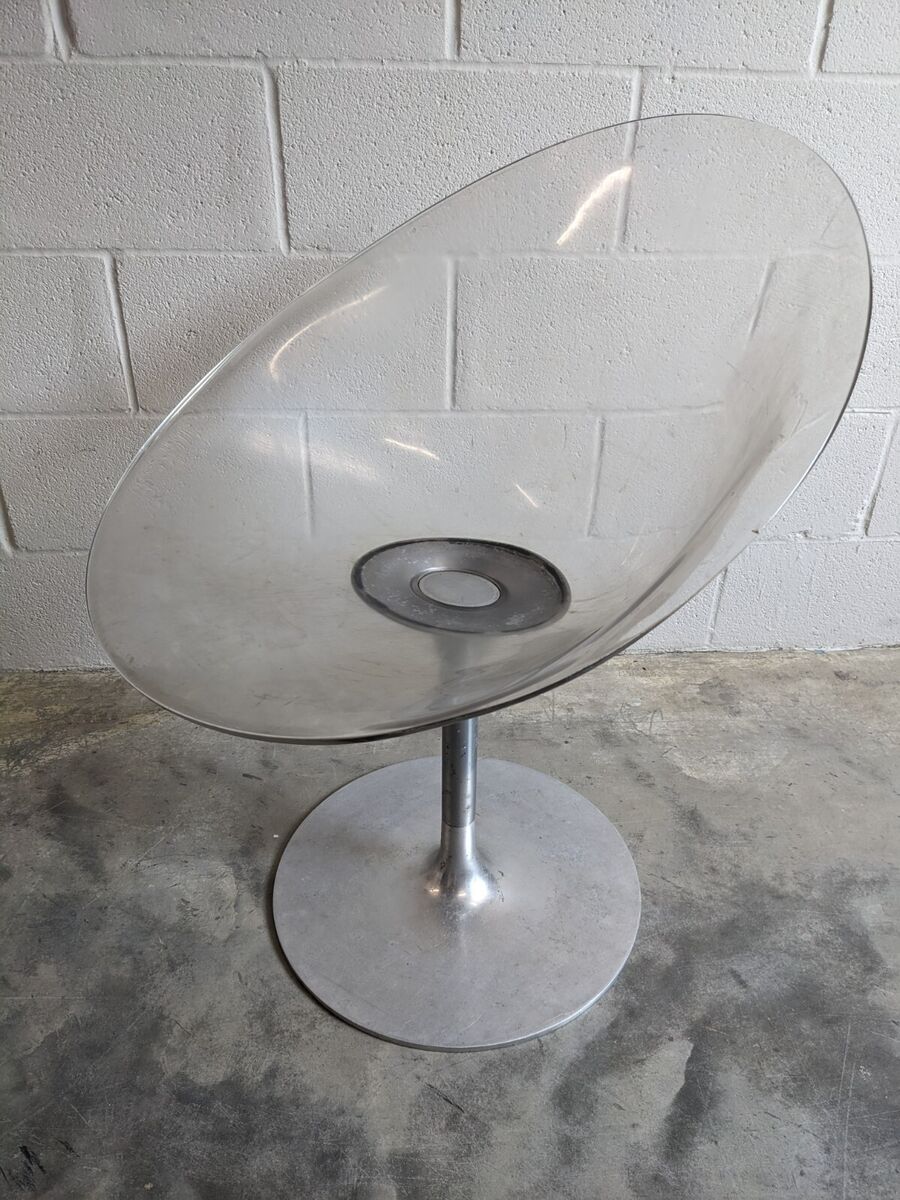 Eros Swivel Chair x Philippe Starck For Kartell Modern Egg Eros Swivel Chair x Philippe Starck For Kartell Modern Egg
