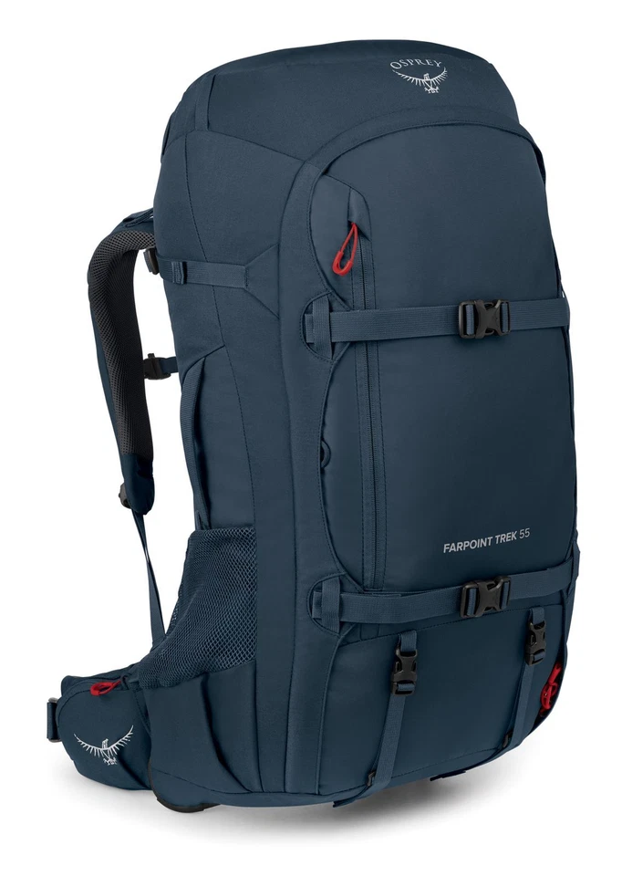 Osprey Farpoint Trek 55 Rucksack Rucksack Muted Space Blue dunkelblau - Bild 2 von 4