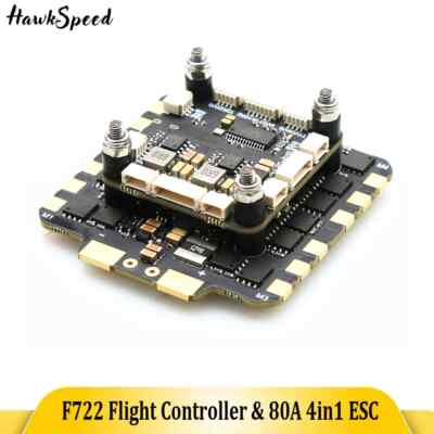 TEARCKEP F722 80A Stack F722 F7 Flight Controller With 80A 4in1 BLheli_S ESC
