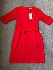 Red lace body con dress Y by Yumi size 12 wedding races