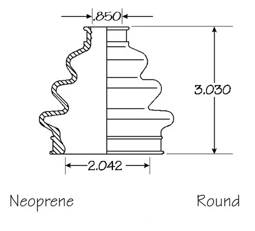 Conjunto de 4 kit de bota de eixo traseiro interno externo CV eixo para BMW 325i 1987-1995 - Imagem 4 de 4