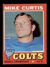 1971 TOPPS FOOTBALL #80 MIKE CURTIS BALTIMORE COLTS