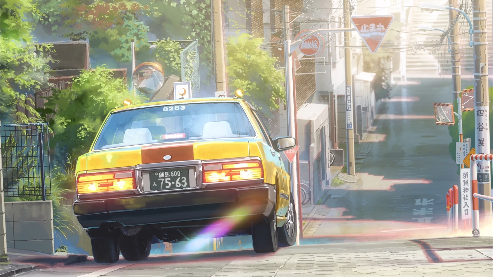 Anime kimi no na wa tokyo japan taxi CCG Gaming Mat Desk
