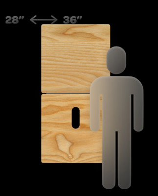 xl realwood gloryhole guitar