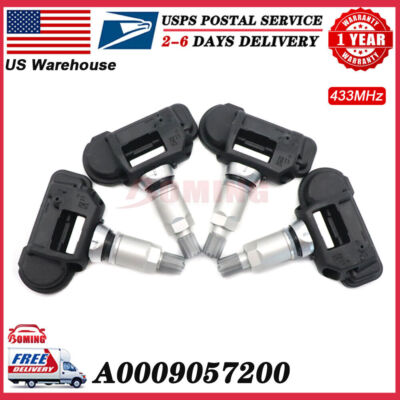 #ad 4PCS A0009057200 TIRE PRESSURE TPMS SENSOR For Mercedes Ben C300 C350z C250 E350 $52.96