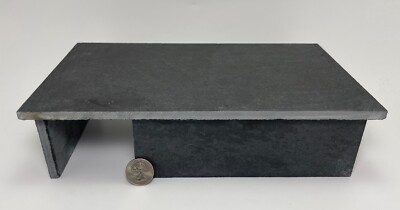 Tall Open Back Slate Hide 10x6x3'' Fish / Snake / Reptile / Turtle Aquarium