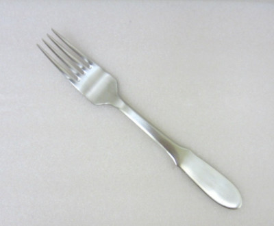 Georg Jensen MITRA Stainless Flatware Denmark Matte Satin Large Dinner Fork 8''