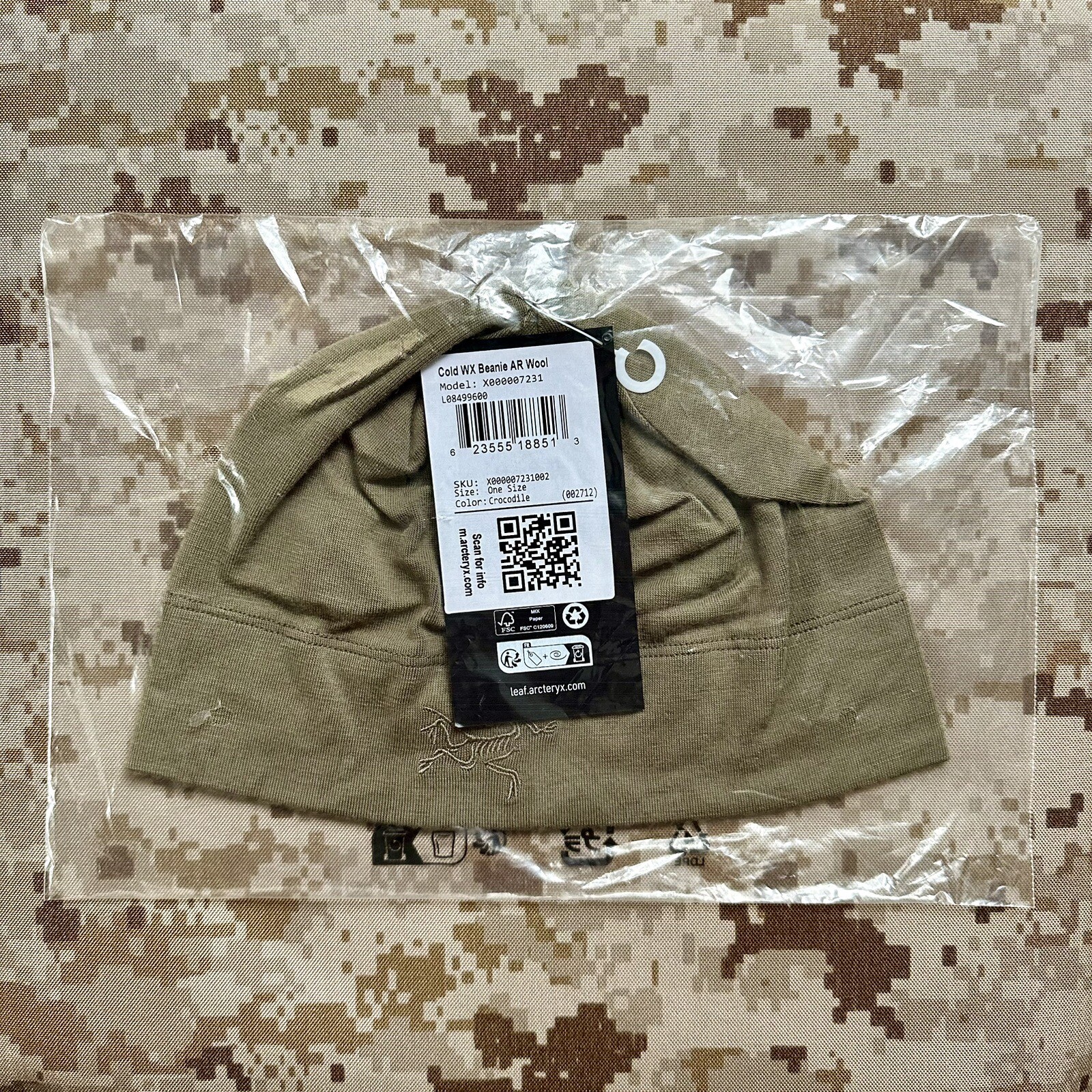 ARC'TERYX Arc’teryx LEAF C WX Beanie AR Lana COCCODRILLO