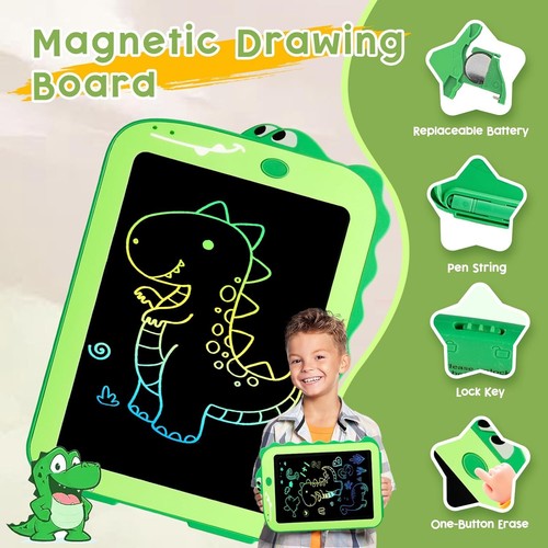 LCD Writing Tablet for Kids, Colorful Toddlers Toys Drawing Board, Educational K - Picture 4 of 11