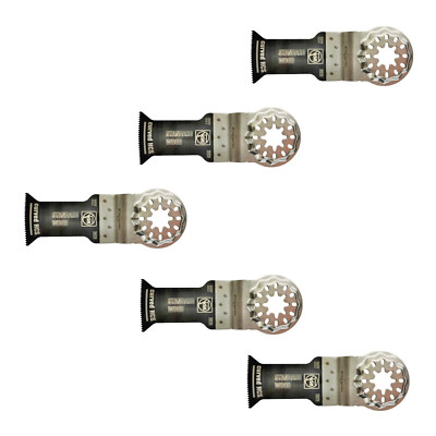 Fein Sägeblatt 227 E-Cut Starlock CURVED 55x35mm für Holz Kunststoff 5-er Set