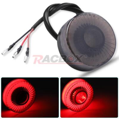 Universal Motorcycle Round Red LED Rear Brake Stop Tail Light Lamp For ATV UTV