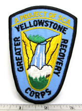 Vintage Greater Yellowstone Recovery Corps Jacket Patch National Park Service