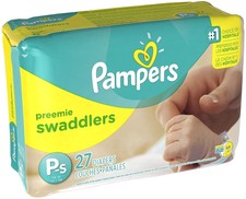 Pampers Swaddlers, Diapers, Preemie, 27 ct