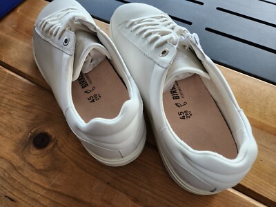 Men’s Birkenstock white leather athletic casual shoes Sz 45 Birkenstock Bend Sneaker (Unisex) - White Leather – The Heel  main image 4