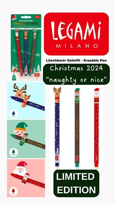 LEGAMI Stiftset '' naughty or nice '' - CHRISTMAS EDITION 2024 - limited - Neu/OVP