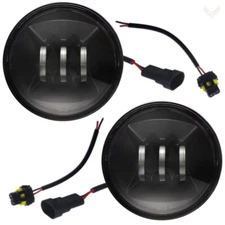 Eagle Lights Generation II 4.5" Black LED Passing Lamp Kit for Harley Davidson