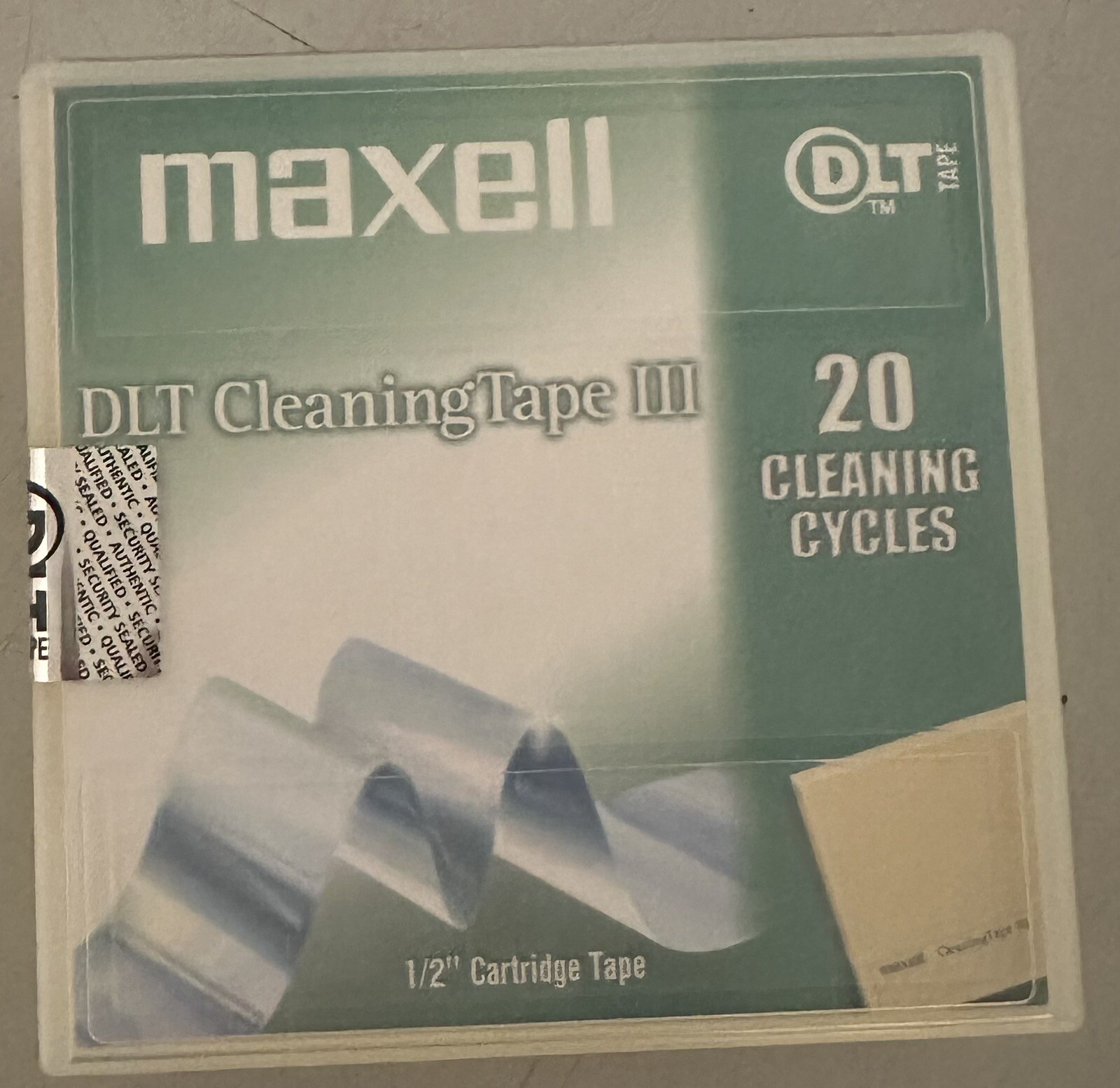 Cartouche de nettoyage Maxell DLT III avec ruban sec anti-erreur pour têtes magnétiques