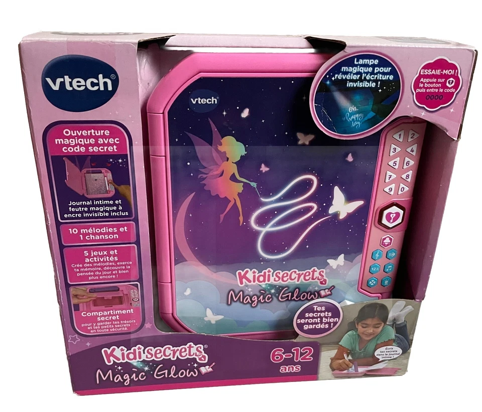 Vtech kidisecrets Magic Glow Lerntagebuch Auf Französisch Neu Für Mädchen