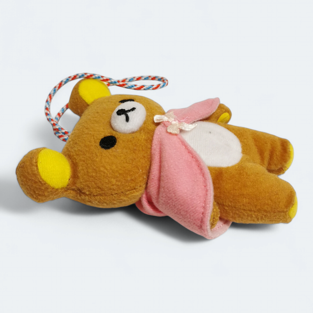 San-X Rilakkuma BROWN BEAR w PINK CAPE 4