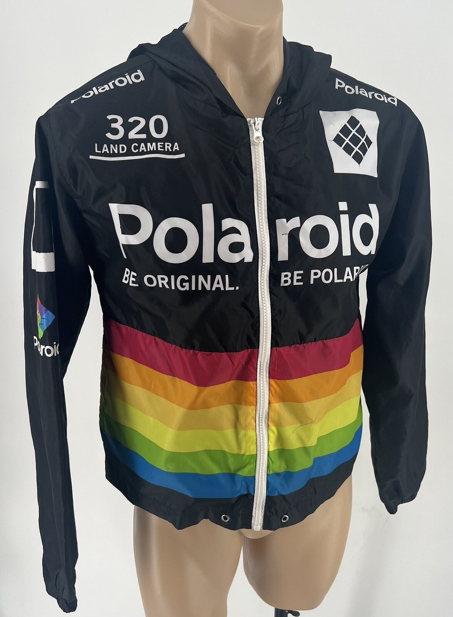 Polaroid One Step Windbreaker Jacket With Hood size M