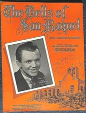 Vintage 1941 The Bells of San Raquel Sheet Music-Featured Bob Armstrong