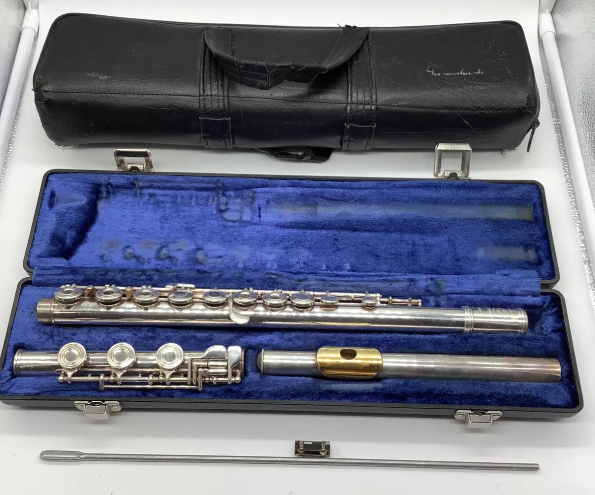 Gemeinhardt Solid Silver KG Special Open Hole Flute w Gold Plated