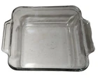 Vintage Anchor Hocking Casserole Dish 8 x 8 Clear Glass Square Baking USA SEE