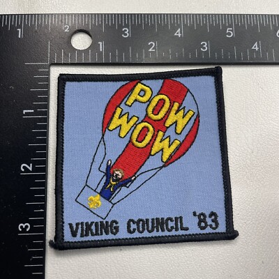 1983 VIKING COUNCIL POW WOW Boy Scouts Patch (Hot Air Balloon) 29R8