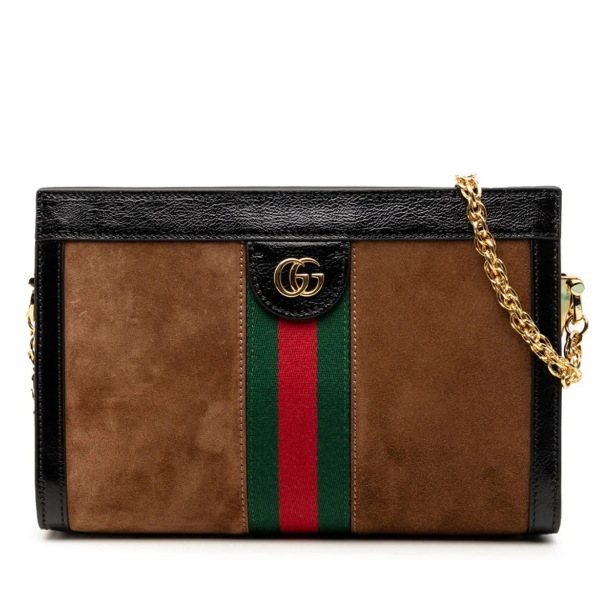 GUCCI ボディーバッグ　ブラック/ブラウン GUCCI - GUCCI グッチ ウエストバッグ ボディバッグ GGキャンバスの
