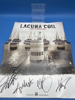 Lacuna Coil Dark Adrenaline Band Signed Poster 11x17