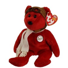 ty-beanie-baby-bearon-the-bear-red-version-85-inch-mwmts-vintage-retired