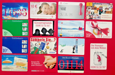 15 Telefonkarten Deutschland  Telecom  T...Card T...Com Sammlung Konvolut B37