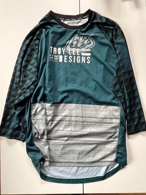 #ad Troy Lee Designs Mountain Bike MTB Racing Jersey Shirt Green Mens XL Very Nice $20.00