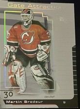 2000-01 Upper Deck Gate Attractions Martin Brodeur #GA8 HOF